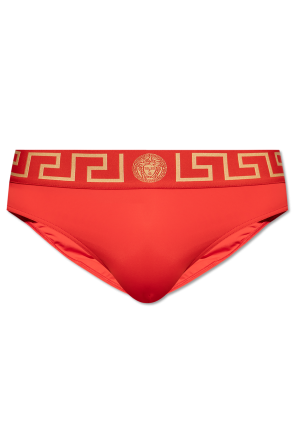 【関税込み】Versace Underwear レッド Safety Pin ビキニボトム 90_1018127-